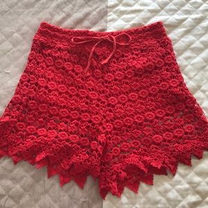 Red shorts